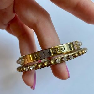 Blessed Gold Bangle Set